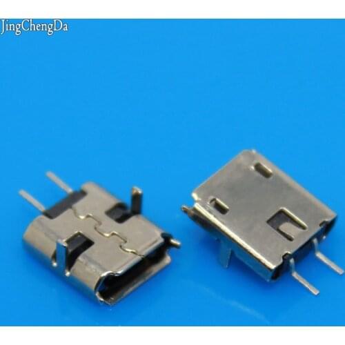 JCD 1pcs MICRO USB 2 Pin Jack Interface Connector socket SMD SMT pcb dock Plugs DIY parts 2P female plug Mike 2-Pin