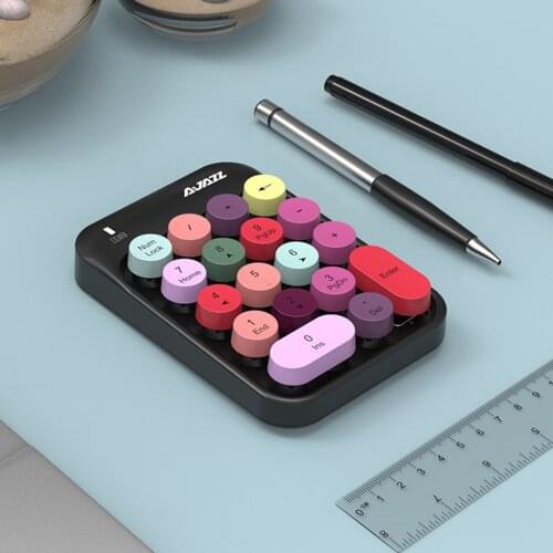 Ajazz AK18 2.4GHz Wireless Keyboard 18 Keys MINI Numeric Keypad USB Wireless Number Keyboard Pad Portable for Mac Laptop PC