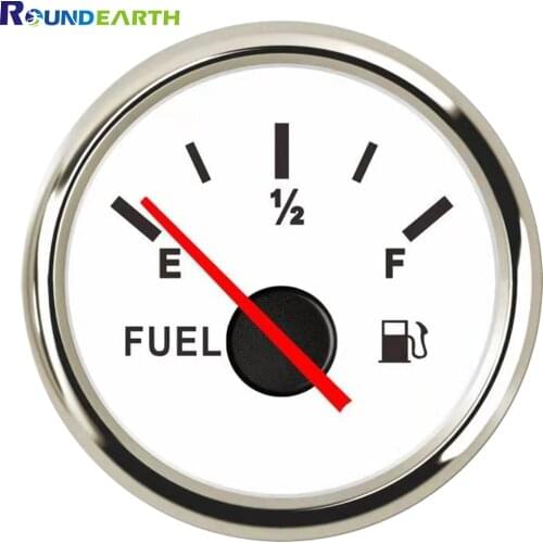 Round Earth 52MM Auto Car Gauge Ship Boat Tractor Fuel Level Meter Water Fuel Level Sensor Oil Liquid Tank Fuel Level Indicator