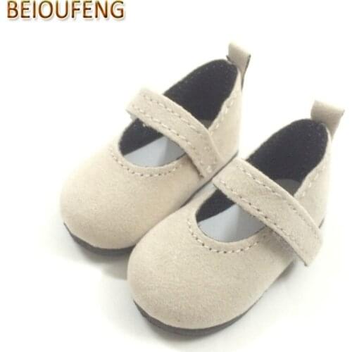 BEIOUFENG 6CM Doll Shoes for Paola Reina,Gym Shoes for Minifee 1/4 Doll,BJD Footwear Slipper Shoes for Corolle Dolls 6 Pair/Lot