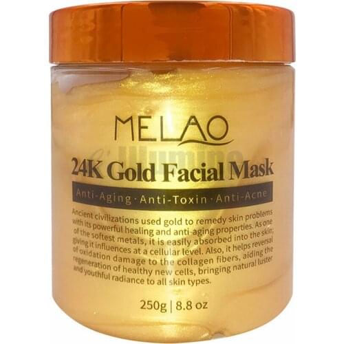 24k Gold Foil Mask Anti-Aging, Anti-Toxin,Anti-Acne Stretch Skin Moisturizing Collagen Mask 250g