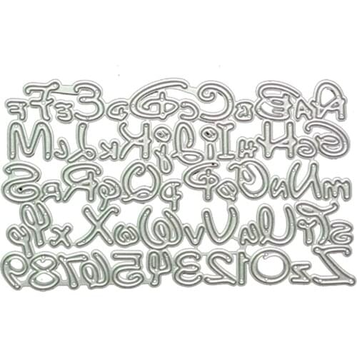 YINISE CUT Metal Cutting Dies For Scrapbooking letter Stencils Scrapbook DIY Album Cards Decoration Embossing Die Cuts Cutter