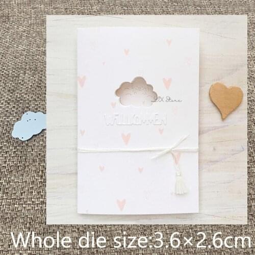 XLDesign Craft Metal Cutting Die stencil mold rabbit on cloud decoration scrapbook Album Paper Card Craft Embossing die cuts