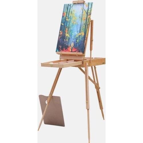Easel Portable Easel Box for Painting Artist Oil Paint Caballete Thick Aluminum Alloy Table Easel Box Painting Accessories