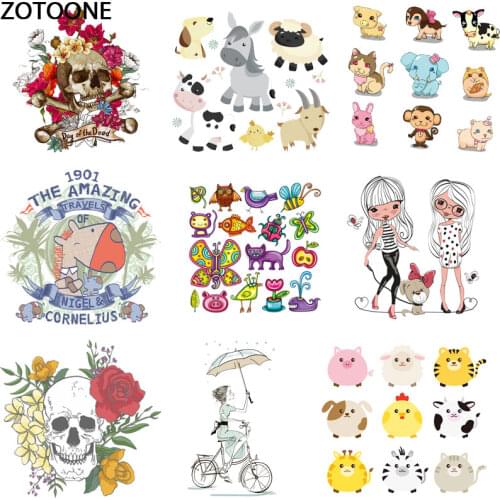 Cartoon cute little dog animal thermal transfer applique iron-on transfers for clothing iron diy patch patches for clothes D