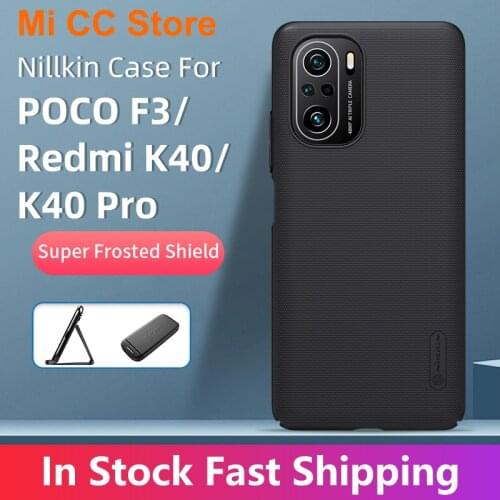 NillkinCase For POCO F3 Back Cover Super Frosted CamShield Ultra-Thin Hard Nillkin For Xiaomi Redmi K40/K40 Pro