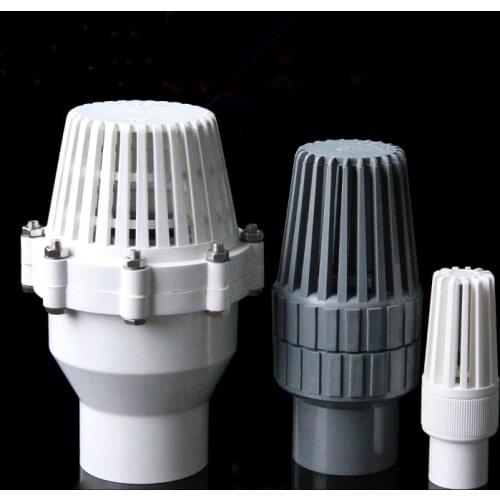 32mm 40mm 50mm 63mm piston Bottom check valve water pump water inlet outlet plastic PVC filter Aquarium Fittings