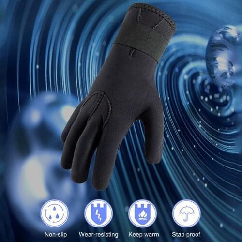 3mm Men Women Diving Gloves Children Snorkeling Wearable Anti-slip Stab-resistant Gloves