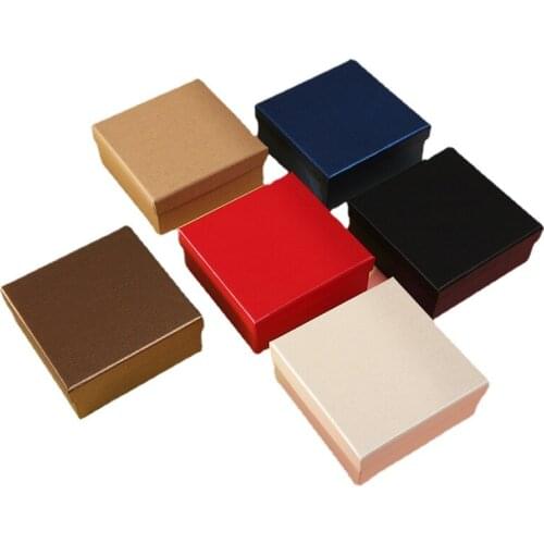 2pc 13X13X5.5cm Jewelry Boxes for Packaging Earring Jewelry Box Gift Cardboard Boxes DIY Handmade Display Box with Sponge Inside