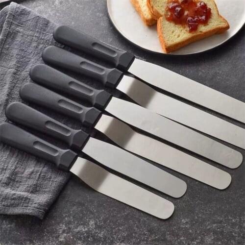 Stainless steel cream spatula baking decorating tool cake demoulding knife scraper cream spatula baking kiss knife DIY