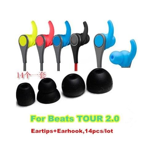 1Set(14pcs) silicone Ear Tips Replacement Earbuds eartips for tour2.0 headphones tour2 earphone