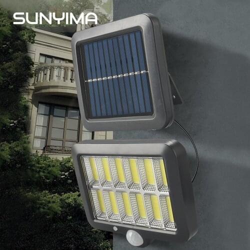 120COB Solar Wall Light Outdoor Waterproof Sensor Lighting 12 side Split Solar Energy Separated Garden Lamp Park Courtyard