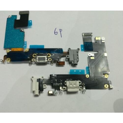 XCHMFG 10pcs/lot 6plus charger Dock flex cable Repair Parts for iPhone 6Plus 6+ 5.5'' charging Connector port Cable