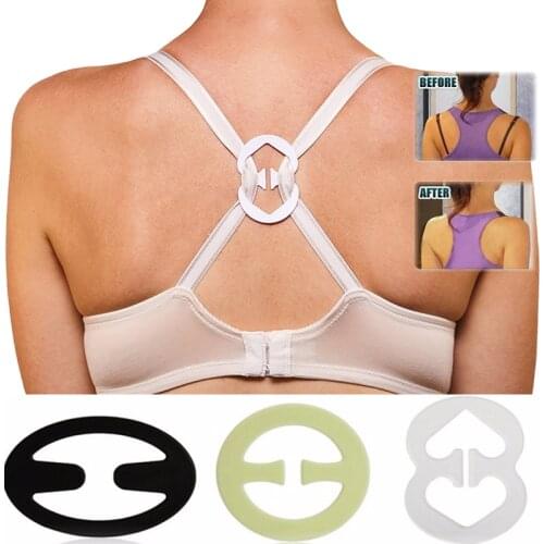 Women Fashion Bra Buckle Clips Back Shoulder Straps Holder Hidden Underwear Intimates Accessories