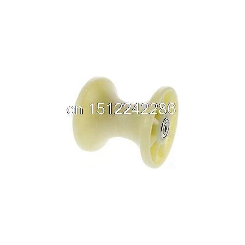 1) 6*80*80mm 8080UU U Groove Guide Pulley Sealed Rail Ball Bearing Nylon