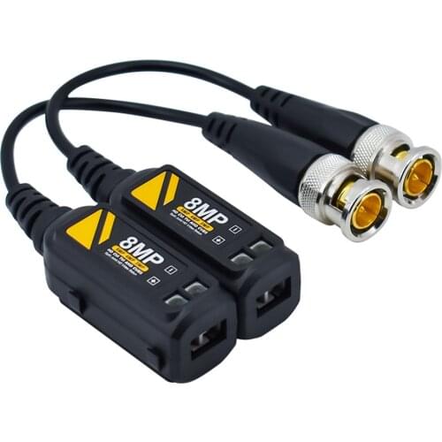 10 Pairs/lot 8MP Passive Video Balun High Definition Spliced Twisted Transmitter HD Transceiver for 8MP AHD CVI TVI CVBS Camera