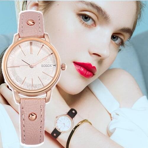 2019 Top Brand GoGoey Women Watch Fashion Womens Watches Leather Ladies Luxury Clock Reloj Mujer Bayan Kol Saati montre femme