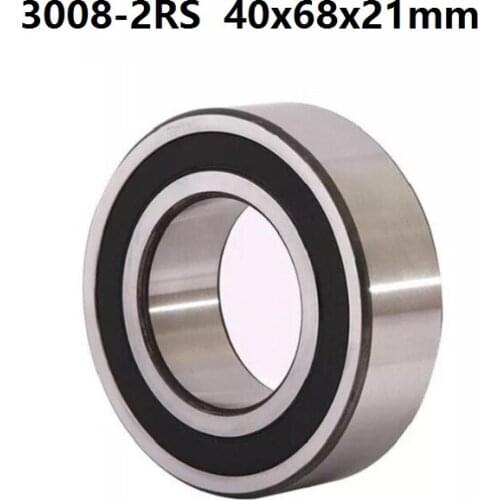 5pcs 3008-2RS 3008RS 3008 2RS RS 40x68x21 mm Double Row Angular Contact Ball Bearing sealed 40*68*21mm