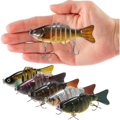 5pcs/Lot Fishing Lures 10cm 20g Multi Jointed Swimbait Hard Bait Artificial Fishing Lures Tackle for Bass Pesca Isca Carp
