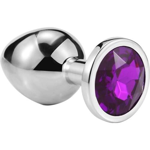 Anal Plug Heart Stainless Nipple Clamps Steel Crystal Anal Stimulator Anal Sex Toys Plug Removable Butt Plug