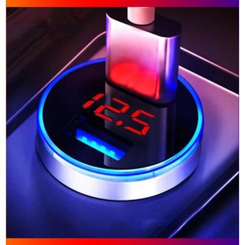 USB Car Charger Fast Charging Dual USB Adapter 3.1A Cigarette Lighter Socket for Iphone Samsung Mobile Phones Car Accessories