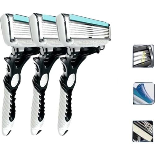 Original DORCO Pace 6 Blades Razor for Men Shaver Razor Personal Stainless Steel Safety Men Shaving Razor Blades