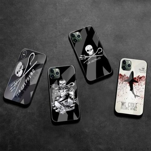 Sea Shepherd the ocean Phone Case Tempered Glass For iPhone 12 pro max mini 11 Pro XR XS MAX 8 X 7 6S 6 Plus SE 2020 case