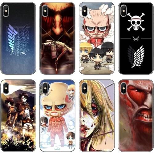 For Xiaomi Redmi 2 S2 3 3S 4 4A 5 5A 5 6 6A 7A 9 9T 9C 9A Pro Pocophone F1 Anime Japanese attack on Titan Soft Case Covers