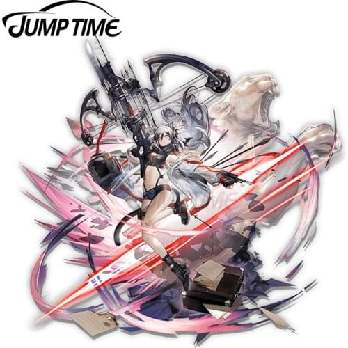 JumpTime 13 x 11.5cm Arknights Schwarz Elite 2 Anime Waifu Fashion Decal Bumper Car Stickers Car Occlusion Scratch JDM Decor