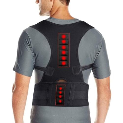 Back Posture Corrector for Men Women Magnetic Lumbar Back Support Belt Back Brace for Sport Safety Running Fitness Back Belt