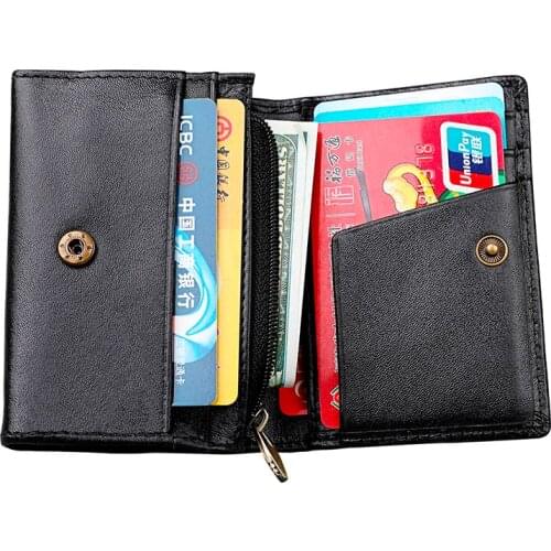 Luxury ID Card Holder Wallet Women Vintage Credit Card Holder RFID Red Coin Purse Pocket Fashion Hasp Money Bag Purse Cardholder
