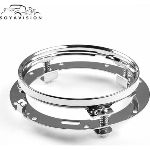 7" Round Headlight Motor Mounting Ring Bracket For Harley Touring FLD Softail 7 inch Motorcycle Accessories Headlamp Bracket