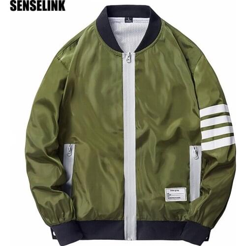 Mens Jacket 2020 Simple Trend Korean Version Jacket Baseball Uniform Spring Autumn Thin Section Brand Casual Slim Clothing 4XL