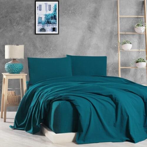 Bed Sheet Set, Organic Sheet, %100 Cotton Sheet, Soft,Green Color, Luxury Bed Sheets, Surprise Gift With Order, Very Special