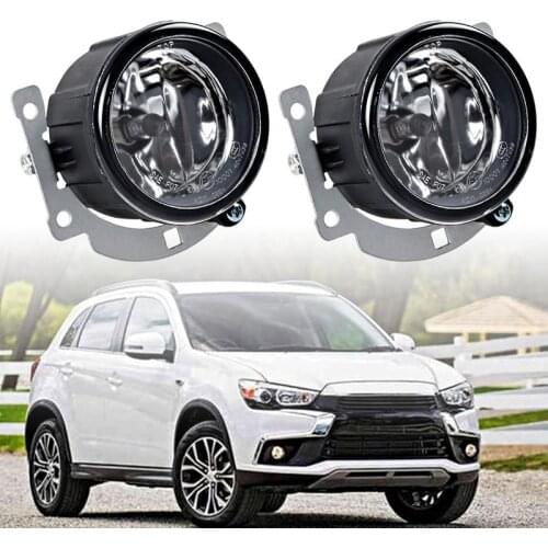 NEW-2Pcs/Set Fog Lights Daytime Running Lamp Assembly with H11 Bulbs with Mounting Brackets for Mitsubishi Outlander RVR ASX