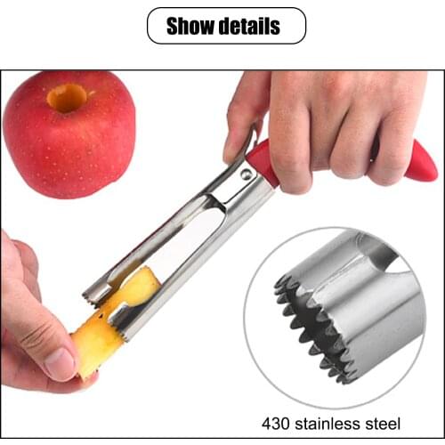 Stainless Steel Apple Corer Fruit Seed Core Remover Pear Apple Corer Seeder Slicer Knife Kitchen Gadgets Fruit & Vegetable Tools