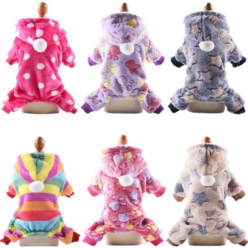 Dog Clothes Autumn And Winter Warm Pet Dog Jacket Jacket Puppy Chihuahua Clothing Hoodie Small Medium Dog Puppy Slim Clothing