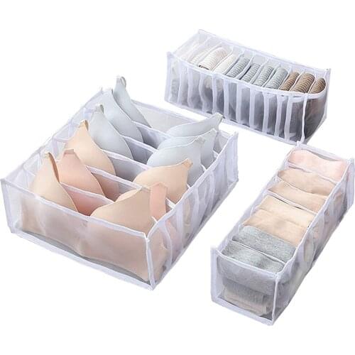Women Underwear Drawer Organizer, Foldable Clothes Organizers for Bedroom, Drawer Storage Box, Divider Closet Storage Organizer