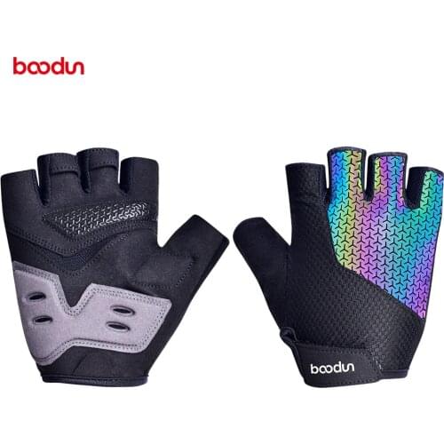 Boodun Bicycle Gloves Half Finger Outdoor Sports Gloves For Men Women Gel Pad Breathable MTB Road Racing Riding Cycling Gloves