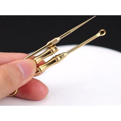 Portable Multifunctional Ear Spoon Toothpick Bottle Fruit Fork Camping Tool Toothpick Tube Stronger Than Dental Floss