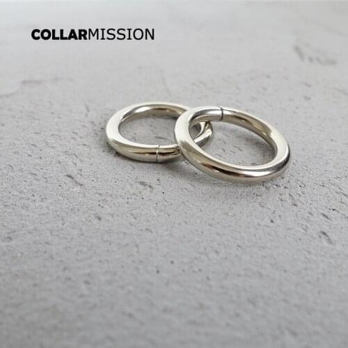 Retailing O ring adjustable ring clip buckle hook for 20mm handbag backpack dog harness metal plated non-Welded YH20Y