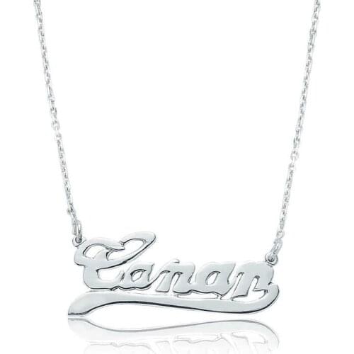 Silverlina Silver Personalized Is Lady Necklace
