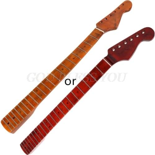 Vintage Maple Electric Guitar Neck 21 Frets Fingerboard Fretboard for S T Strat Drop Shipping