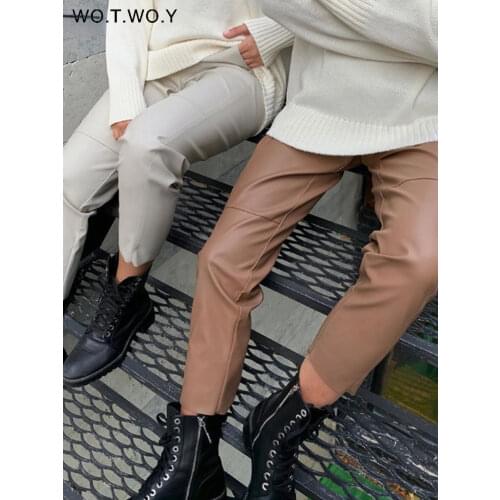 WO.T.WO.Y Women's Leather Pants China