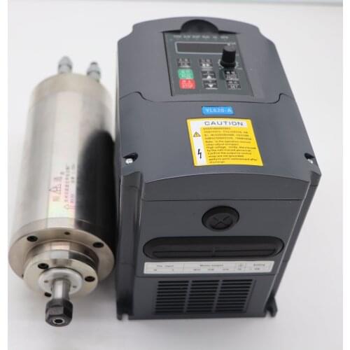 1.5KW 220V ER11 with 4 bearing water cooling spindle & 1.5KW 220V matched VFD inverter