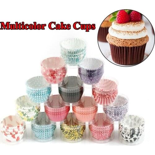 100Pcs/pack Cake Muffin Cupcake Paper Cups Cake box Cupcake Liner Kitchen Baking Accessories Cake Mold Small Muffin Boxes Free S