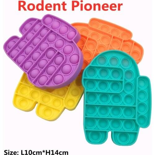 2021 Fidget Toys Anti Stress Rodent Pioneer Childrens puzzle Silicone Material Yellow Orange Blue Parent-Child Interactive Toy