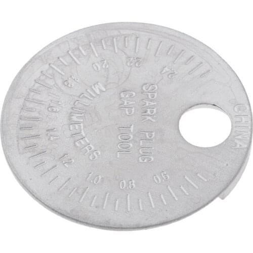 2x Spark Plug Gapper Circular Coin Type 0.5 To 2.4mm Spark Plug Gauge