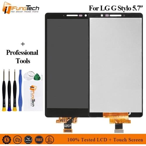 5.7" 100% New LCD For LG G Stylo LS770 Display Touch Screen For LG H634 MS631 Digitizer Assembly Repair Parts With Frame +Tested