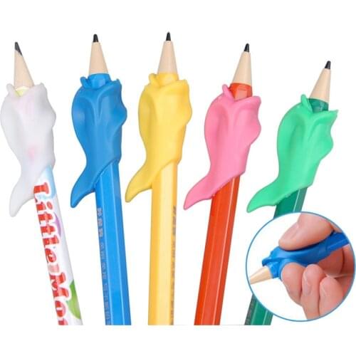 New 5 Pcs Creative Children Pencil Holder Correction Hold Pen Writing Grip Posture Tool Fish